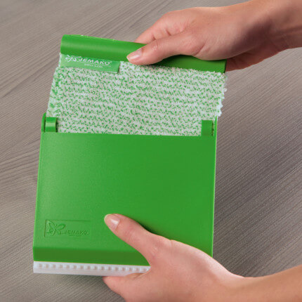JEMAKO® Scraper - Eiskratzer mit grüner Faser und Aufbewahrungsbox